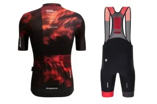 retro Completino Santini Paris Roubaix Enfer