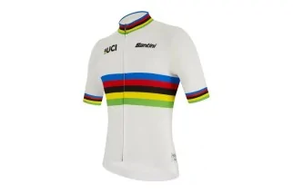 Maglia Santini UCI World Champion - Abbigliamento Ciclistico d'Élite | In offerta