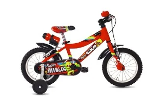 bici bambino Super ninja rosso 14"