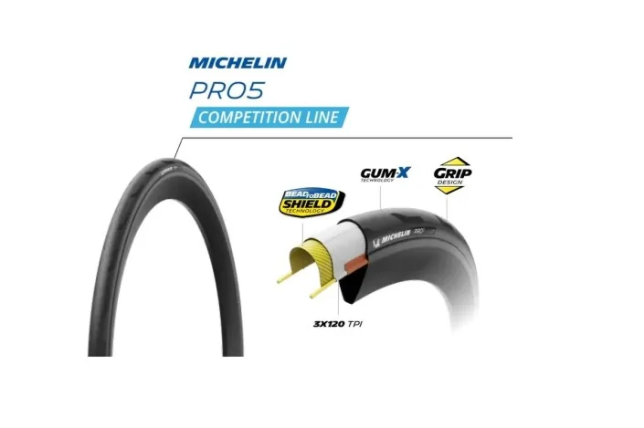 copertoni michelin cop.mic 700x30 pro 5 bk tlr 964027