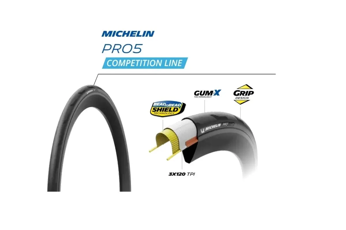 copertoni michelin cop.mic 700x30 pro 5 bk tlr 964027